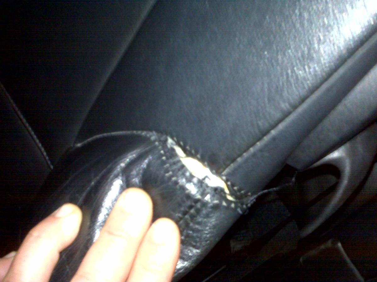 seat leather un-stitching, an easy fix? have pic | E46 Fanatics Forum